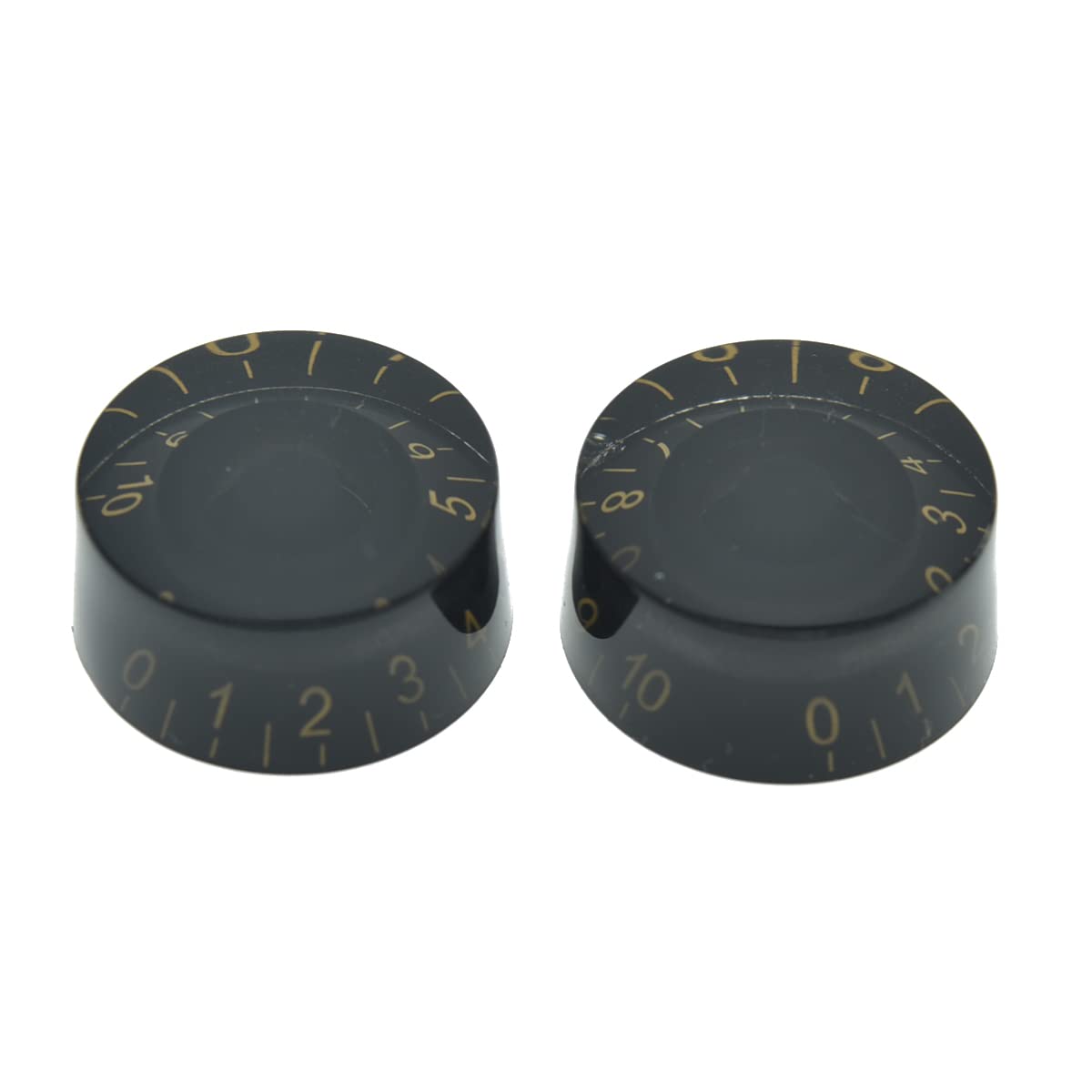 Dopro 4pcs Black with Gold Number Guitar Speed Dial Knobs Control Knob fits LP Guitar